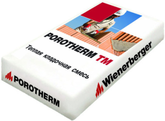 Теплый кладочный раствор Porotherm TM Winter - 10