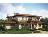 Проект малоэтажного дома 7-596 из крупноформатных блоков Porotherm от архитектурного бюро &quot;Alpenhouse&quot;